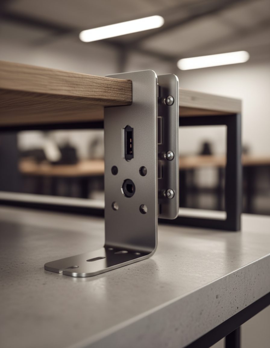 Tres soportes de bicicleta en pared de garaje con bicis de montaña